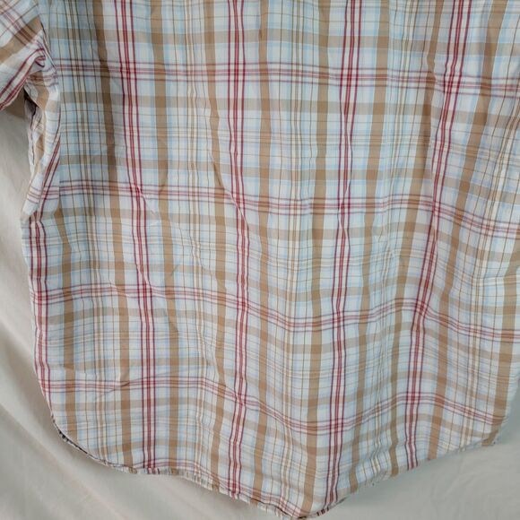 Vtg ECKO UNLIMITED SHIRT MEN XL MADRAS PLAID SHORT SLEEVE Pre Owned - Picture 13 of 16